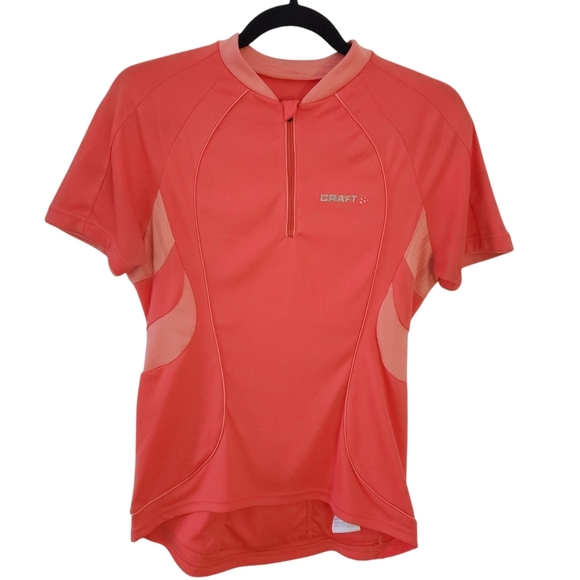 CRAFT Women's Cycling Jersey - coral pink (medium) - Picture 1 of 15